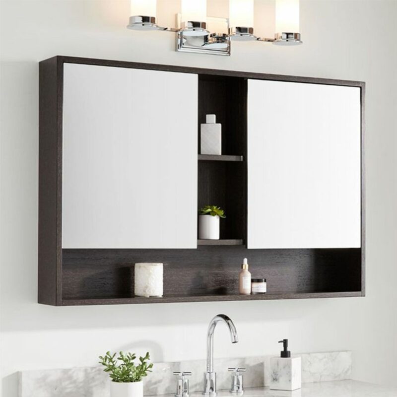Repisa de baño doble